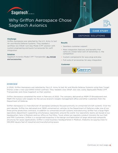 Fy23_Case%20Study_Why%20Griffon%20Aerospace%20Chose%20Sagetech%20Avionics
