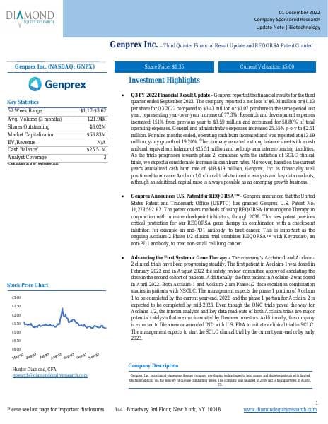 Genprex-December-2022-Update-Note