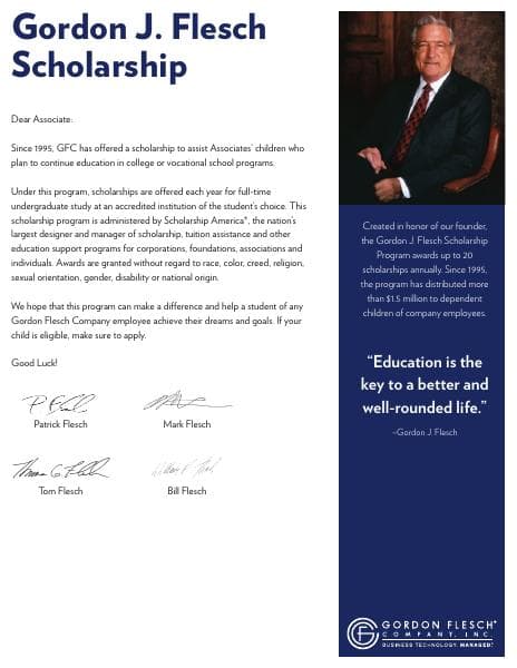 Gordon-J.-Flesch-Scholarship-Brochure