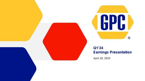 GPC_Q1_2024_Earnings_Deck_vF