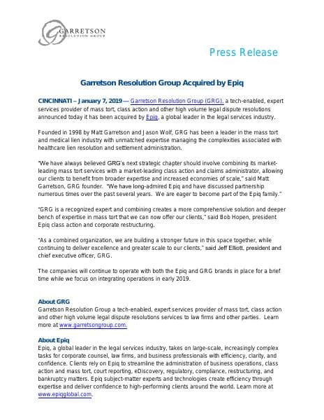 GRGAcquiredByEpiq_%20pressrelease