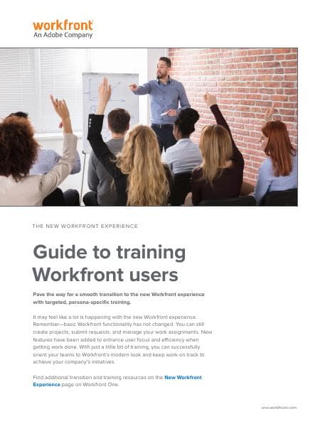 Guide+to+training+Workfront+users