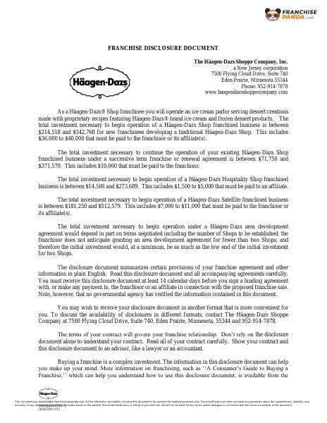 haagen-dazs-2022-franchise-disclosure-document-preview