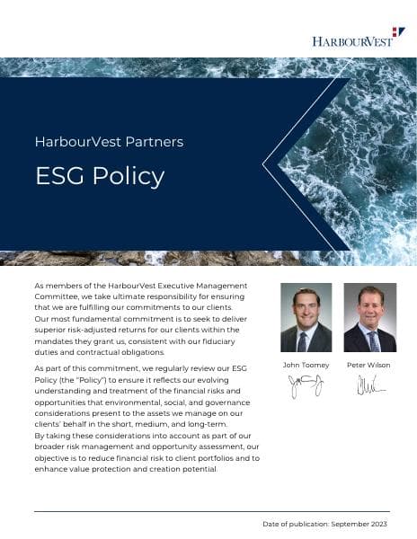 HarbourVest-Partners-2023-ESG-Policy