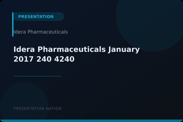 Idera Pharmaceuticals_January_2017_240_4240