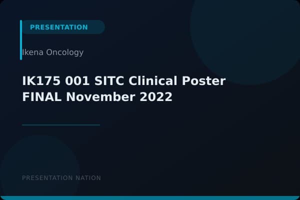 IK175-001-SITC-Clinical-Poster-FINAL-November-2022