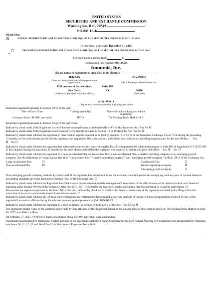 IMUX+%28Immunic+Inc.%29++%2810-K%29+2023-02-23