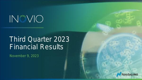 INOVIO-3Q23-Financial-Results-Presentation