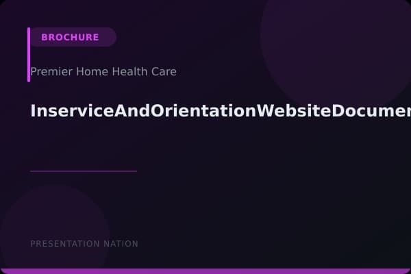 InserviceAndOrientationWebsiteDocumentation