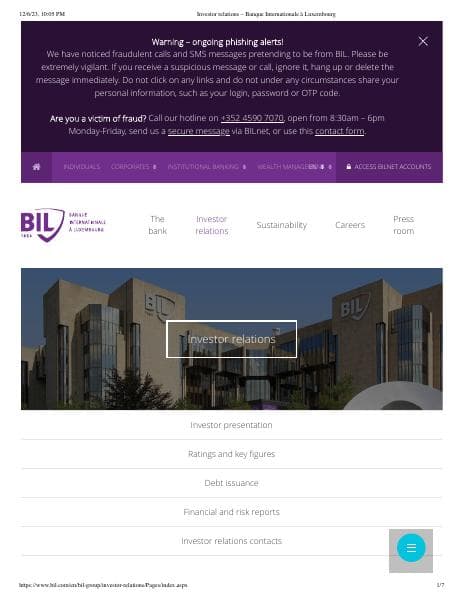 InvestorrelationsBanque