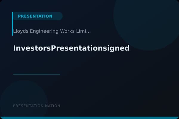 InvestorsPresentationsigned