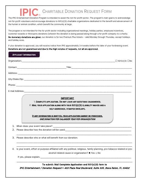 iPic_Charitable_Donation_Request_Form