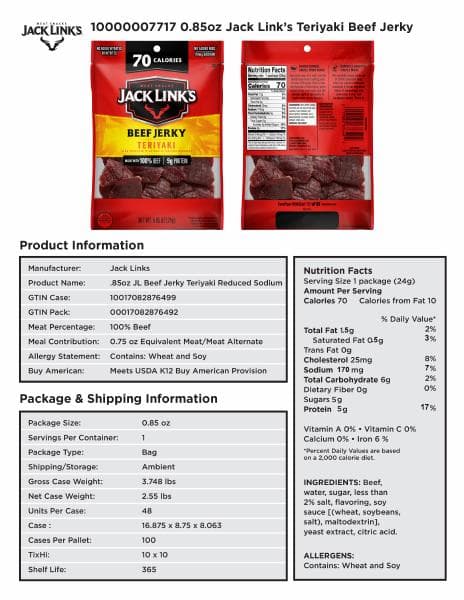 Jack-Links-.85oz-Teriyaki-Beef-Jerky-Product-Specification