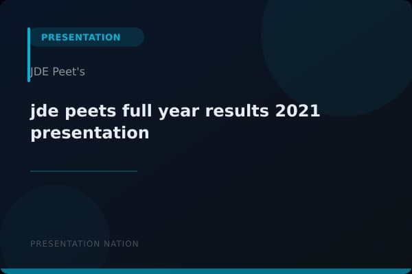 jde-peets-full-year-results-2021-presentation