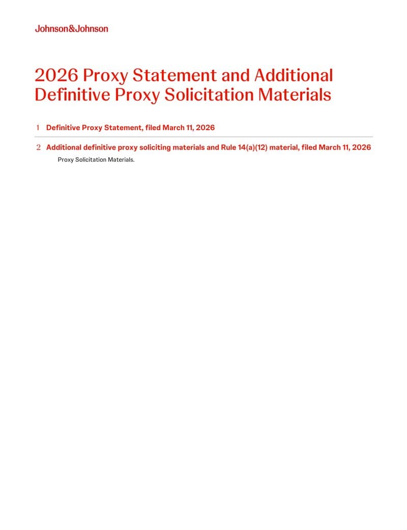 Johnson & Johnson document