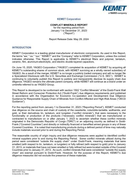 KEMET-Conflict-Minerals-Report-May-2024