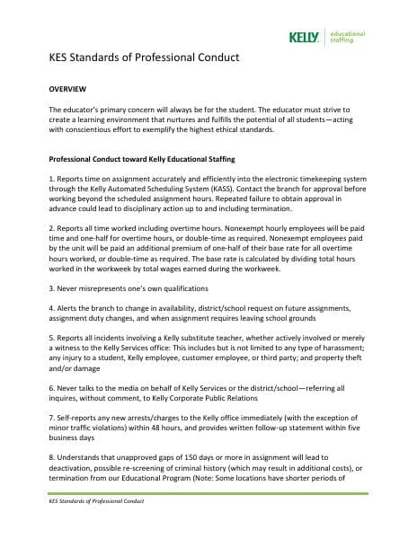 kes_standards_of_professional_conduct