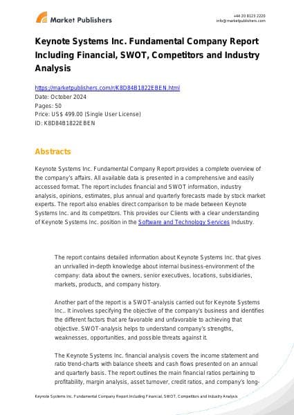 keynote_systems_inc_swot_analysis_bac