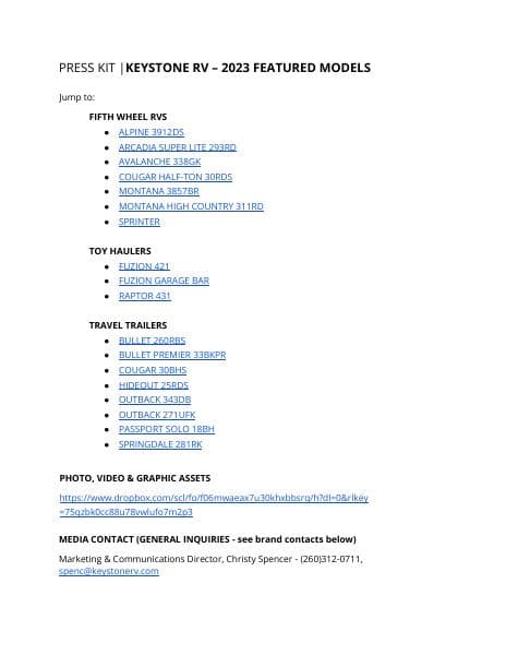 Keystone-RV-2023-Featured-Models