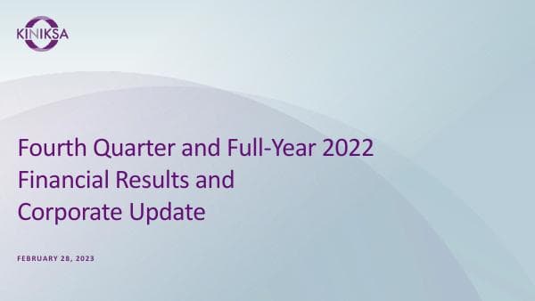 Kiniksa Pharmaceuticals__2023__658_91658