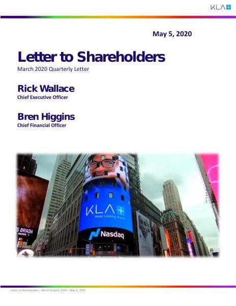 KLA_LetterToShareholders_05.05.20_FINAL+rev