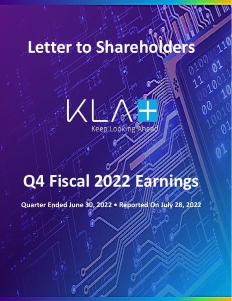 KLA_LetterToShareholders_07.28.22_FINAL