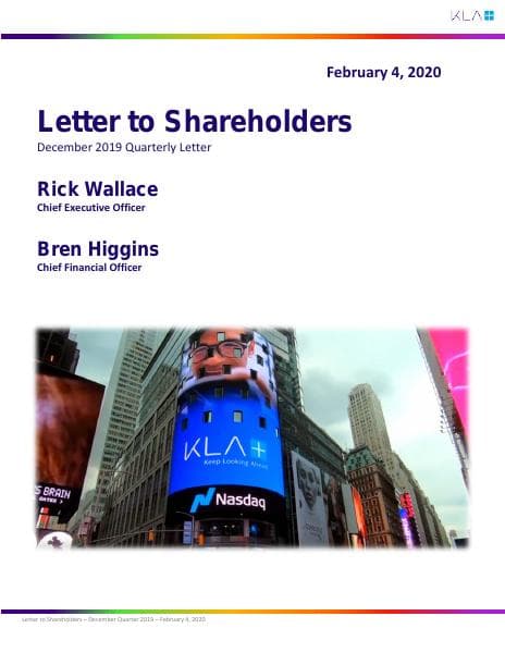 KLA_LetterToShareholders_2.4.20_FINAL