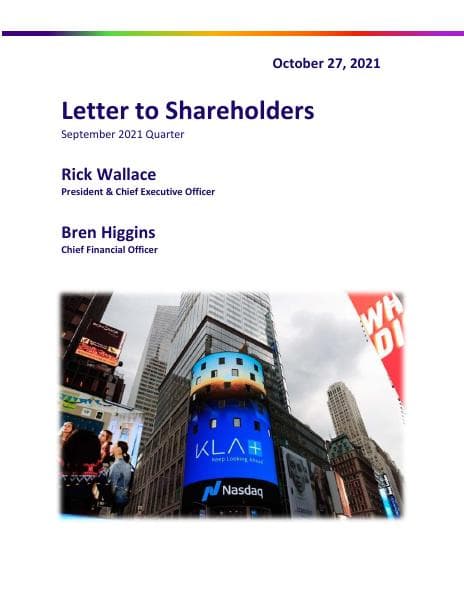 KLA_LetterToShareholders_Q1FY22-Q3CY21_FINAL