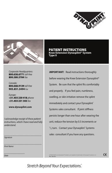 Knee-Extension-Dynasplint-System-Patient-Instructions