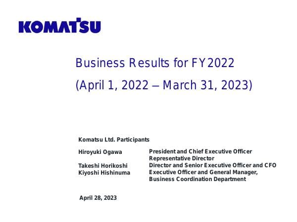 Komatsu Ltd.__2023__931_92931