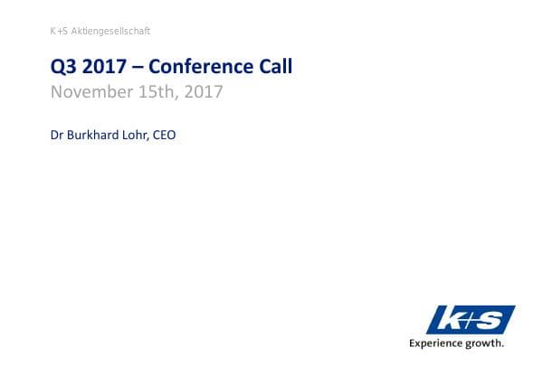 K+S Aktiengesellschaft_November_2017_831_17831