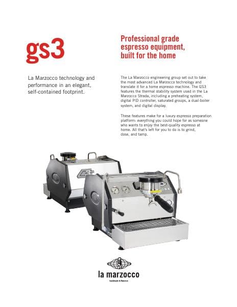 La-Marzocco-GS3-Spec-Sheet