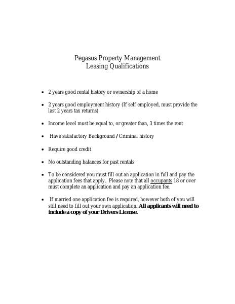 LeasingQualifications