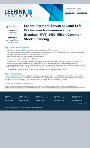 Leerink-Partners-Deal-Announcement-Immunovant