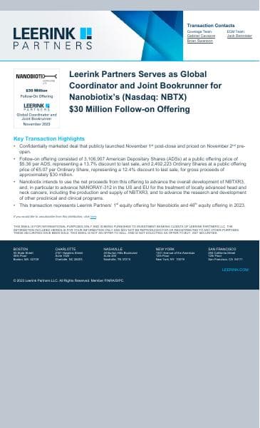 Leerink-Partners-Deal-Announcement-Nanobiotix
