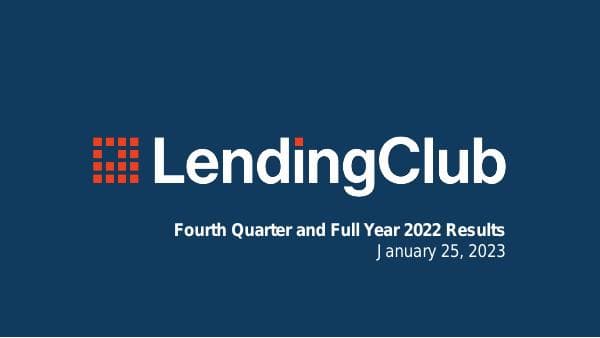 LendingClub-4Q22-Earnings-Presentation