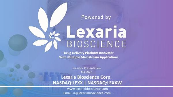 Lexaria+Bioscience+Corp.+%28LEXX%29+-+Presentation