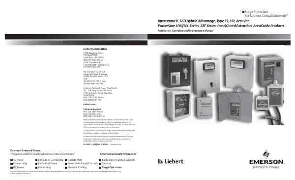 Liebert%20Accuvar%20and%20Interceptor%20Installation%20Manual