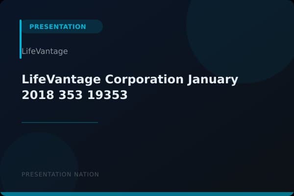LifeVantage Corporation_January_2018_353_19353