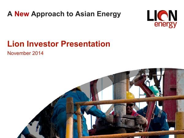 LionEnergyInvestorPresentation