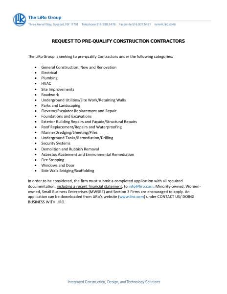 LiRo_Contractor_Notice