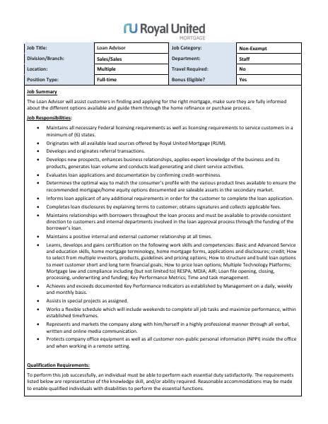 Loan-Advisor-Job-Description-2022
