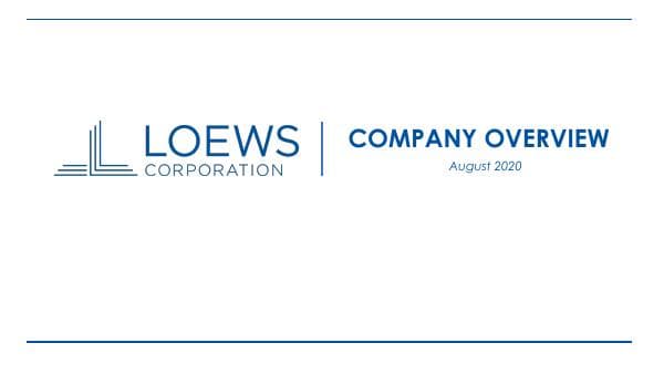 LOEWS-2020-Q2-Company-Overview