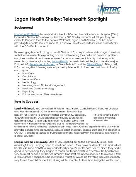 LoganHealthShelby-CAHSpotlight