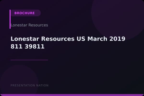 Lonestar Resources US_March_2019_811_39811