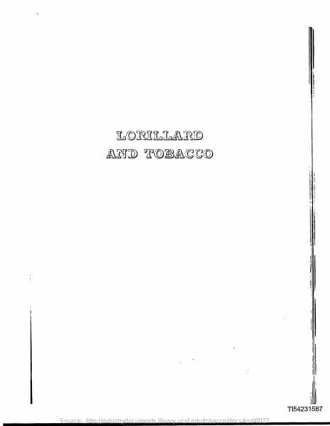 lorillardandtobacco