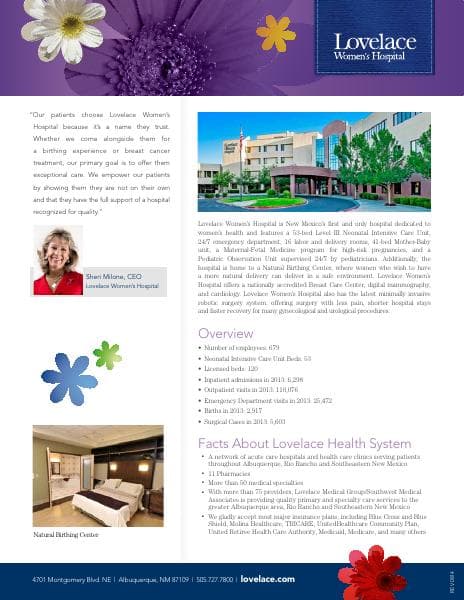 Lovelace%20Womens%20Hospital%20Fact%20Sheet