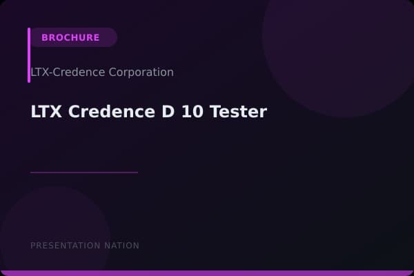 LTX-Credence-D-10-Tester