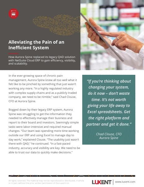 LUXENT_NetSuite_Aurora-Spine-Case-Study