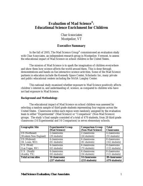 MadScienceYouthImpactStudy